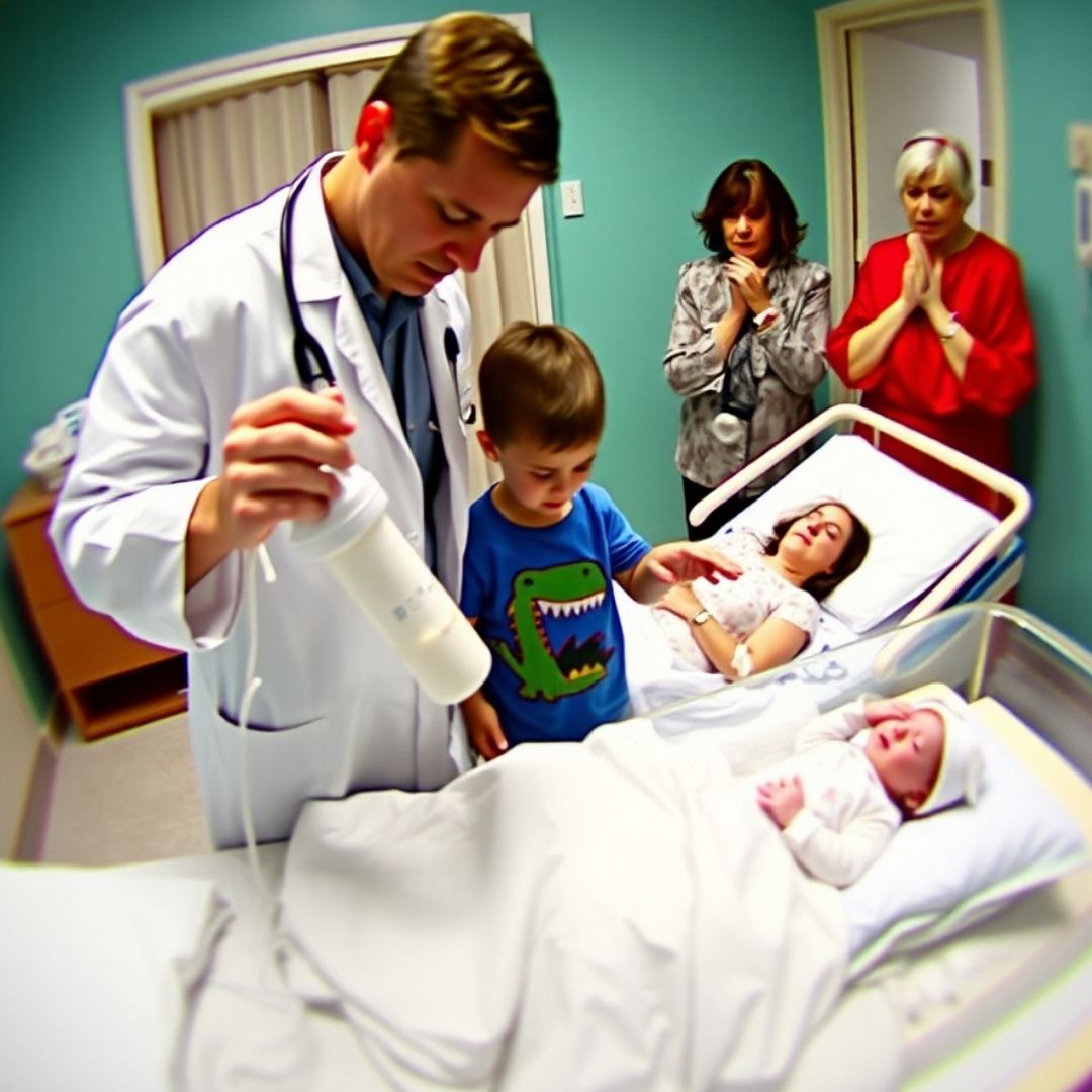 When they told me my newborn was “gone,” my mother-in-law bent close and murmured, “God spared us from your bloodline.” My husband looked away. My sister-in-law smiled faintly. Then my eight-year-old tugged my sleeve, pointed to the nurse’s cart, and whispered, “Mom… should I hand the doctor the powder Grandma mixed into the milk?” The air vanished from the room.