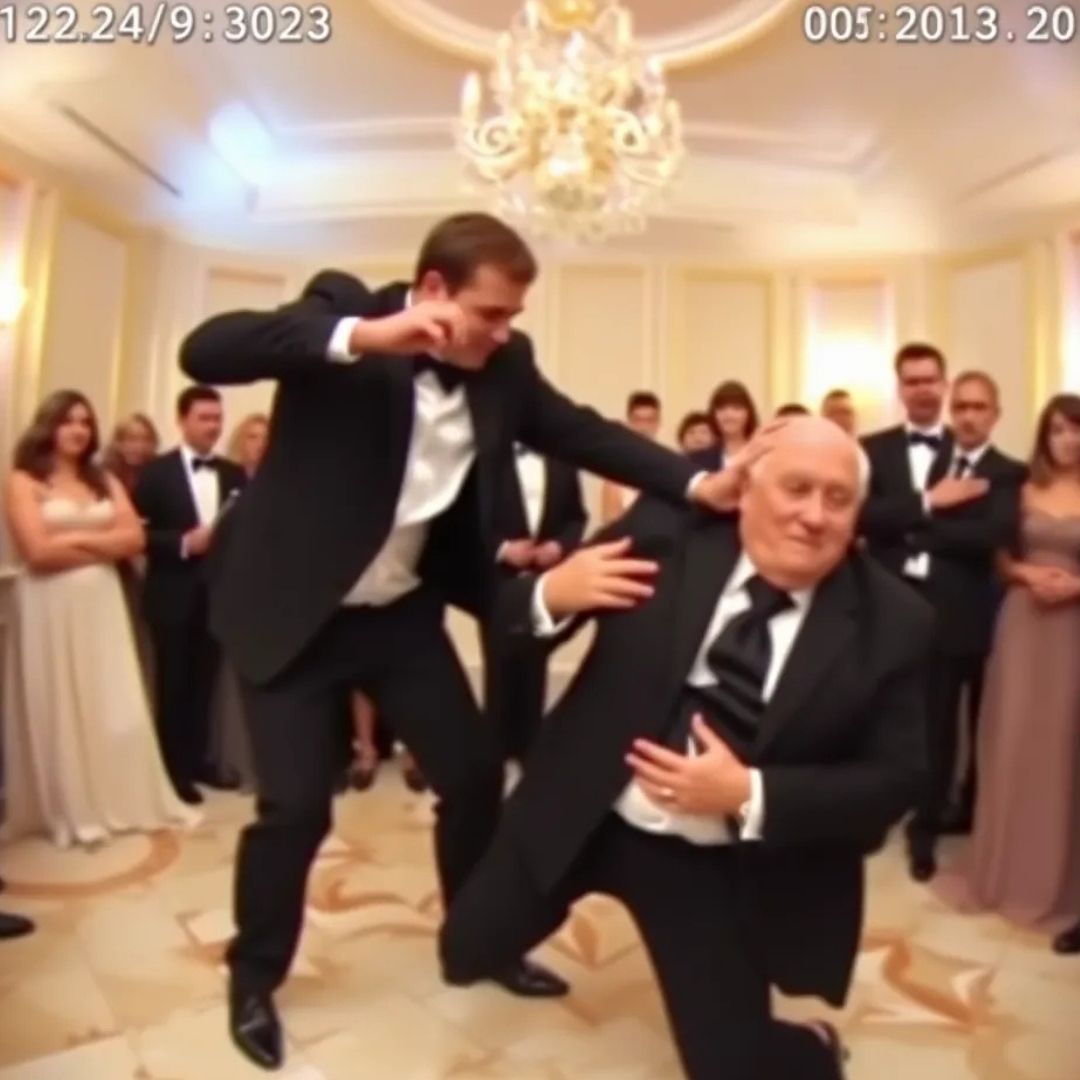 At my daughter’s wedding, my son-in-law demanded I hand over the keys to my ranch in front of two hundred guests. When I refused, he slapped me so hard I lost my balance. I left the room and dialed a number… and he panicked when he saw who answered!