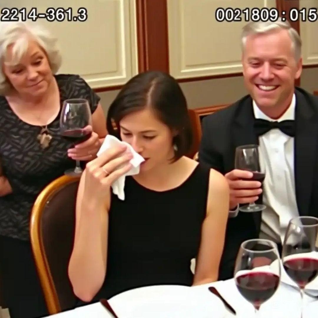 At the very first meeting with my fiancé’s family, his mother threw a glass of wine in my face and laughed cruelly, “Just disinfecting the poor! Want to marry my son? Pay $100,000 — now.” I turned and saw him smiling along with her. I wiped the wine from my face, smiled slowly, and said quietly, “Fine… then I’m terminating every contract with your company.” And instantly, the entire room went ice-cold.