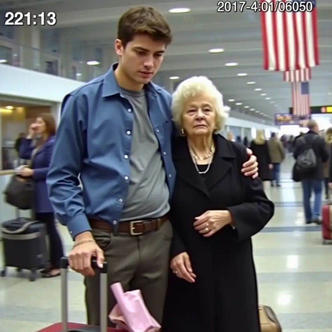 My grandma spent $30,000 to join our family’s Europe trip. But at the airport, my dad said, ‘I forgot your ticket—just go home.’ The way everyone avoided her eyes told me it wasn’t an accident. I stayed with her. Three weeks later, my parents came back—and the whole family froze, like they were holding their breath, when they saw me standing beside a man. Because…