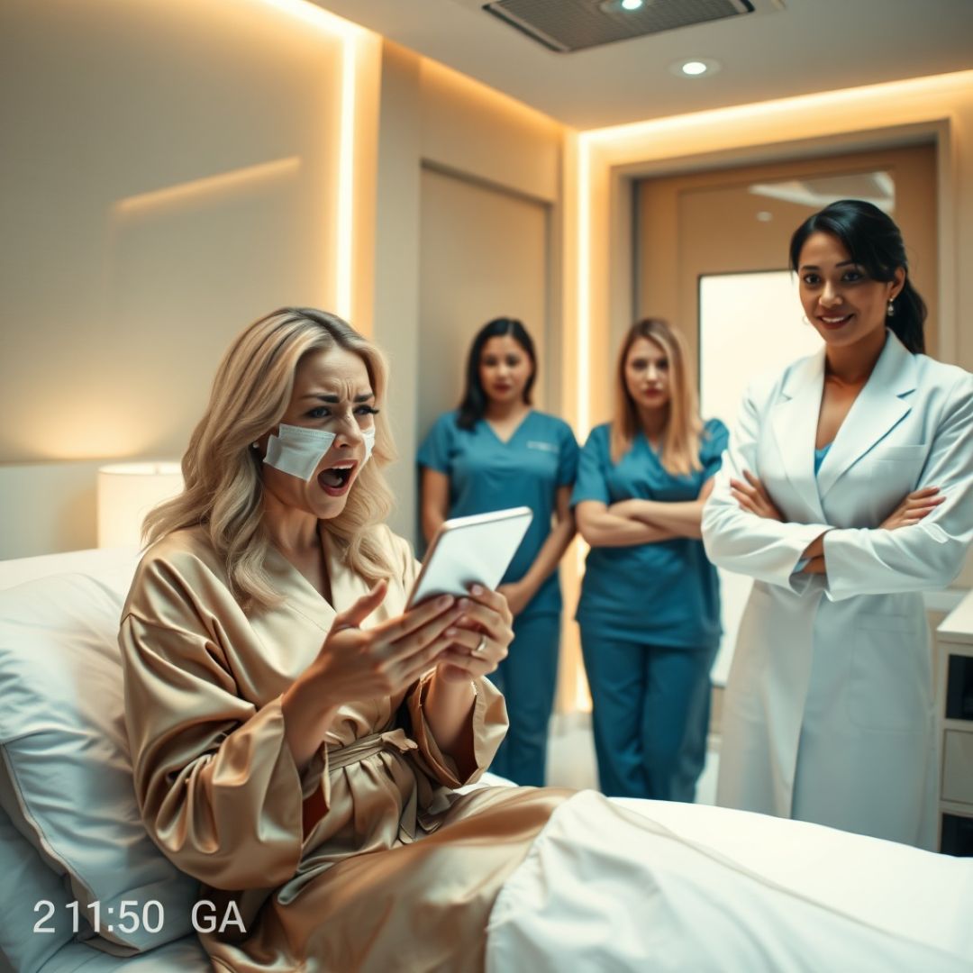 I never told my husband’s mistress that I was the renowned plastic surgeon she booked a consultation with. She didn’t recognize me in my mask and scrubs. She pointed to a photo of me on her phone and said, “I want to look better than this hag my boyfriend is married to. Make me younger so he finally dumps her.” I simply smiled behind my mask and nodded. The surgery was a masterpiece. She believed she was waking up with a face that would make me weep with envy. But when the final bandage was peeled away, her face went pale. She screamed in horror, dropping the mirror to the floor. I hadn’t made her younger. I had used my scalpel to carve her into an exact, permanent replica of…