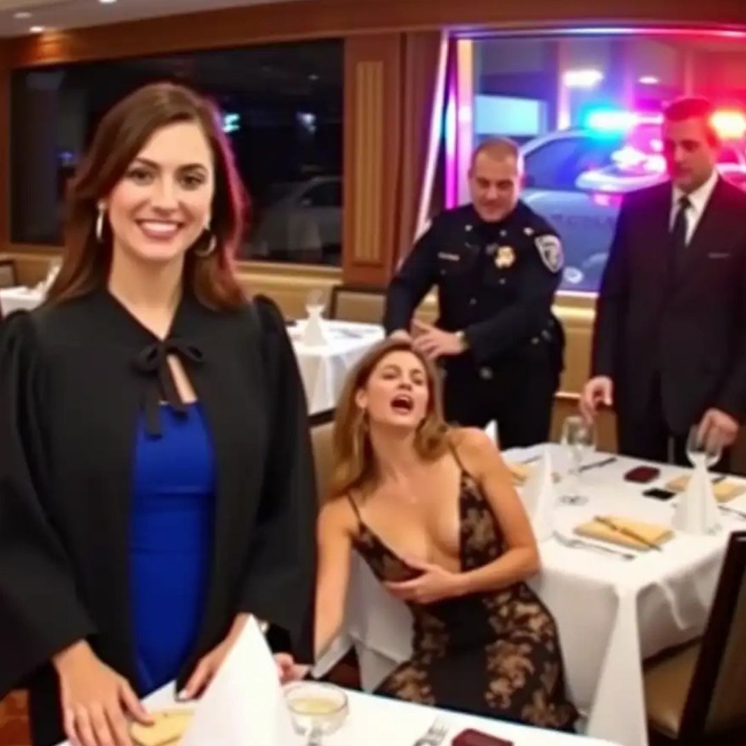 I never told my cheating husband that I was nominated to the Supreme Court. He served me divorce papers at dinner, laughing with his mistress. “I’m taking the house and the kids. You’re just a weak paralegal.” He didn’t know his mistress was actually an embezzler on the run. The police stormed the restaurant. She screamed, “Call your lawyer!” My husband looked at me, pleading for help. I stood up, put on my robe from my bag, and smiled. “I don’t defend criminals,” I said. “I sentence them.”