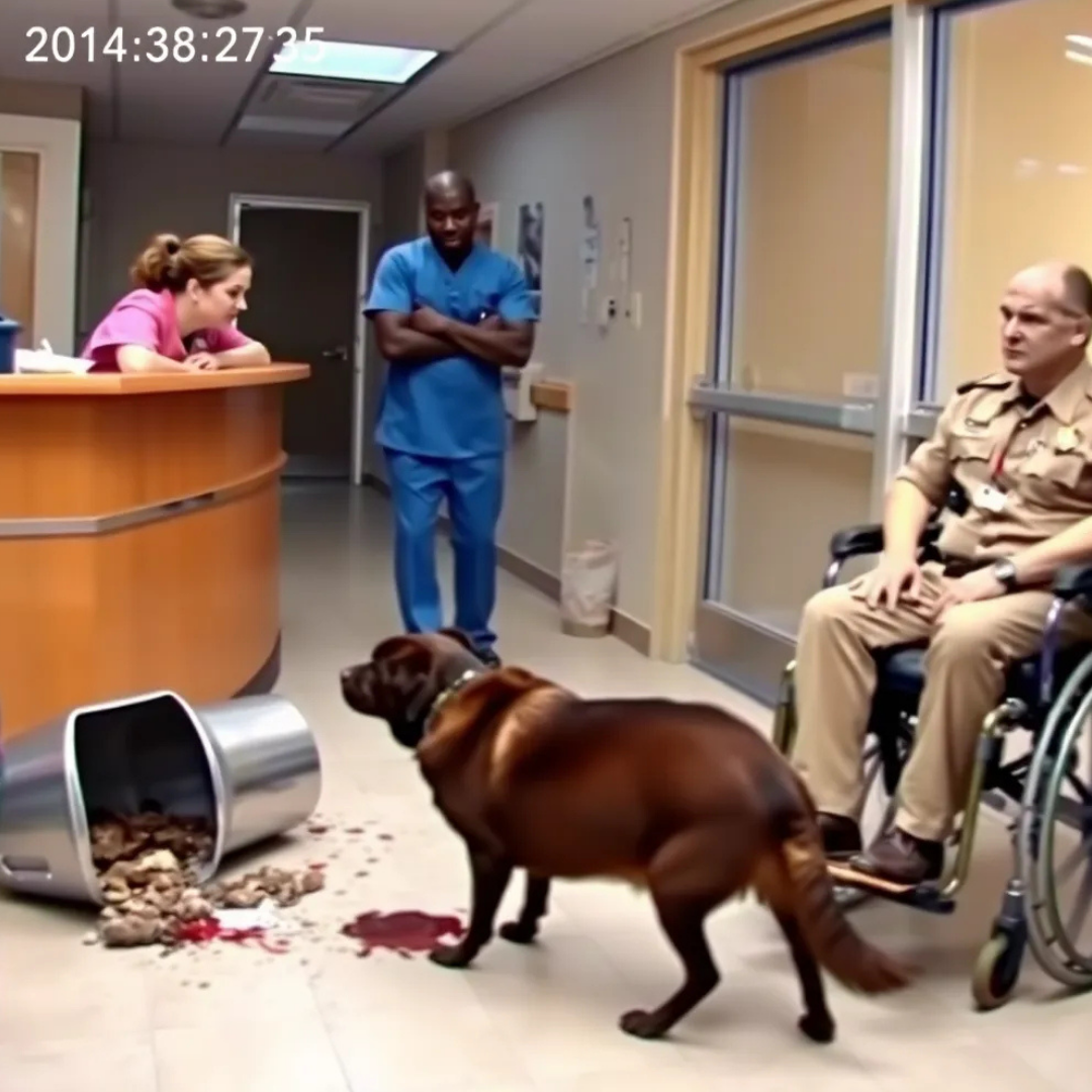 A Blood Stained Labrador Forced His Way Into the Clinic While the Receptionist Screamed to Throw Him Out, and What He Was Really Looking For Left the Whole Room Choking Up.