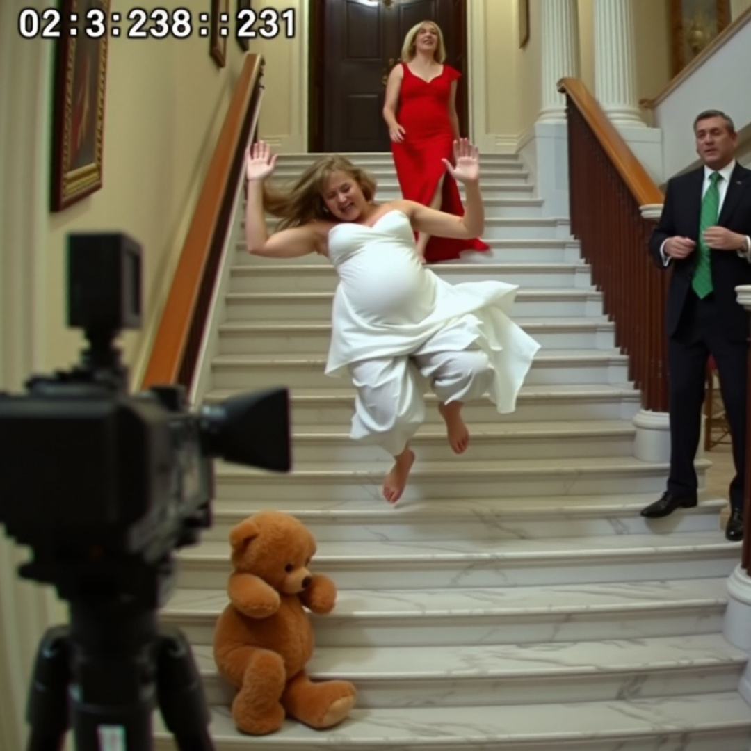 “Make it look like an accident. “The camera captured every detail of their plan two weeks earlier—and then the fall unfolded exactly as intended. “Don’t you dare take one more step, Maria. ”