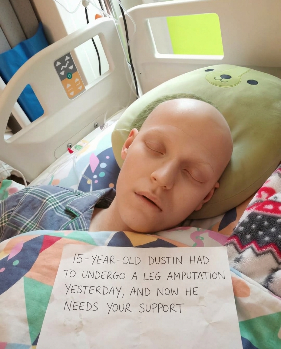 He’s only 15… and already fighting a battle most adults would struggle to survive. Yesterday, Dustin underwent a leg amputation. In just one moment, his whole world changed.