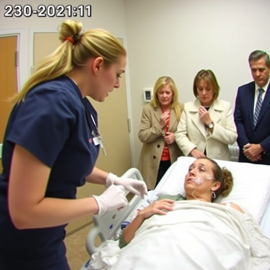 My parents stood at my bedside. My sister whispered, “Just let her go. It’s better this way.” The nurse tightened my oxygen mask and said, “She’s not gone. She hears every single word.” Their smiles disappeared instantly.