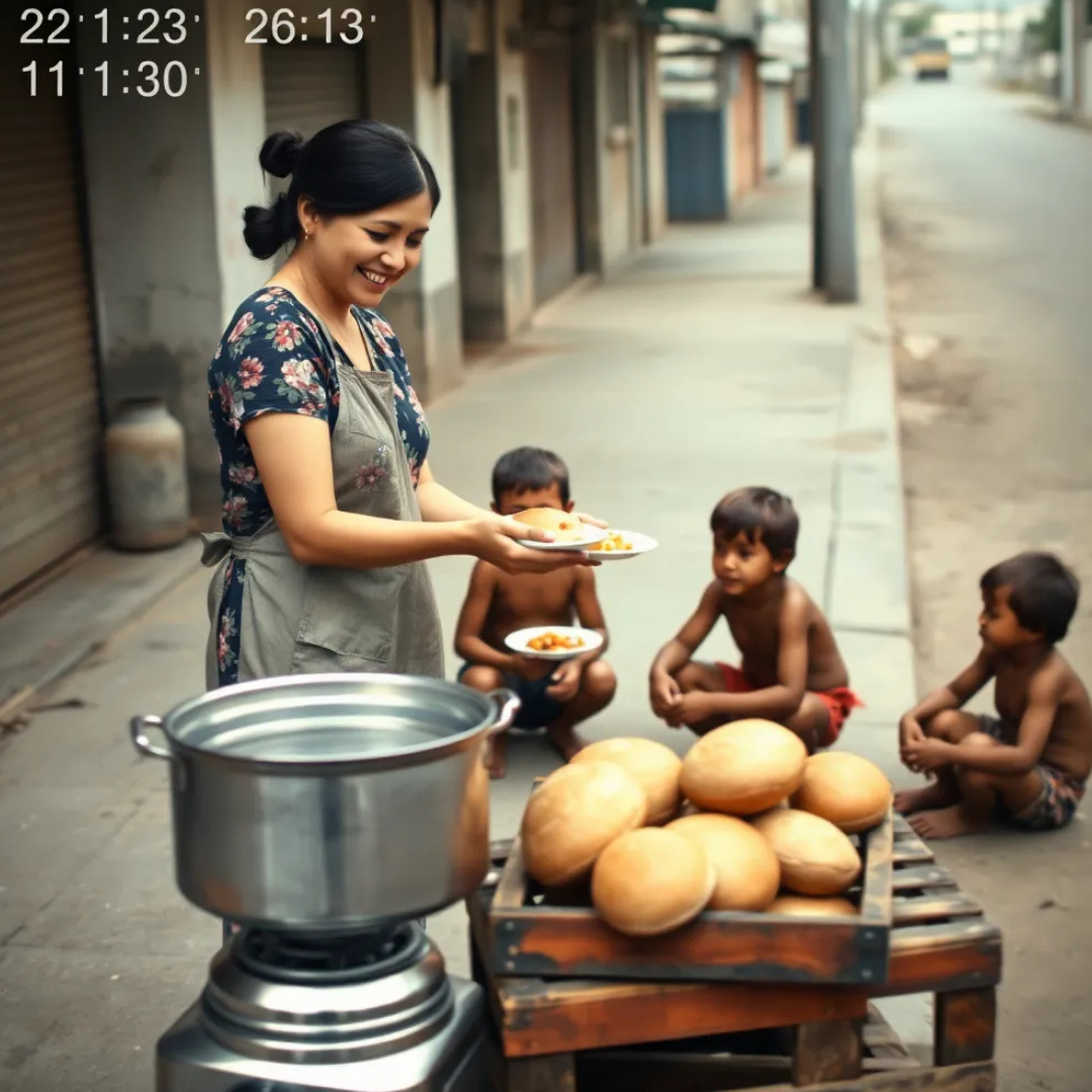 PART 2 : A woman fed homeless triplets; years later, three Rolls-Royces pulled up to her food stall.