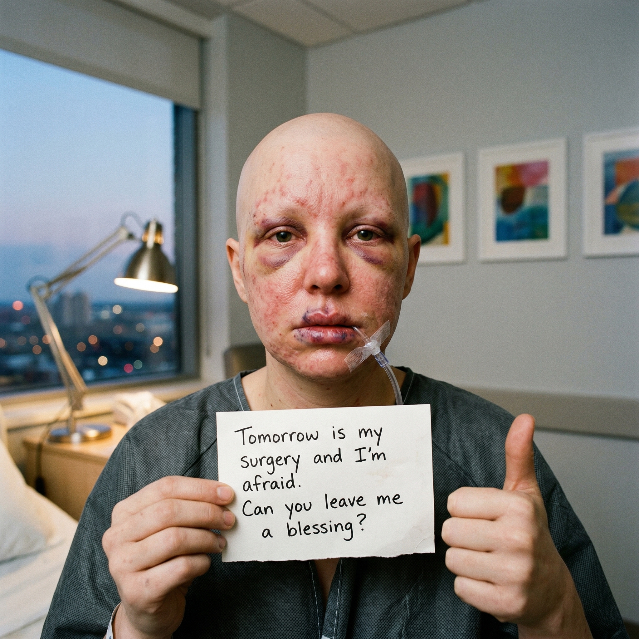 I kept telling everyone I was okay… but the truth is, I’m terrified. Tonight feels longer than any night I’ve ever lived.