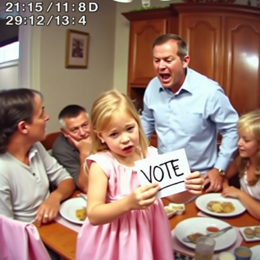 My father shut down my 7-year-old stepdaughter with, “No one cares what you think!” Then my mother quietly said, “Only real grandchildren get to vote.” The room fell strangely still when she stopped talking. That was when I stood up and said, “I need to make an announcement!” Five minutes later, nobody saw it coming.