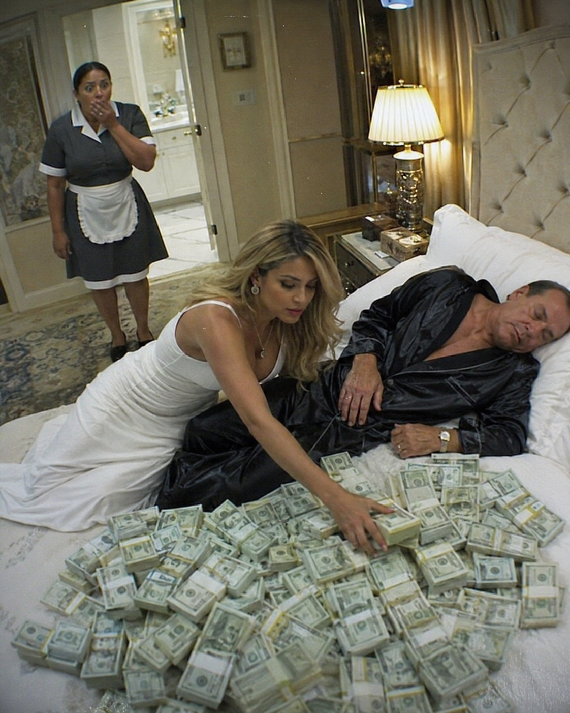 YOU FAKED SLEEP ON A BED OF CASH TO CATCH YOUR MAID STEALING—BUT THE HIDDEN CAMERA EXPOSED THE WOMAN YOU WERE ABOUT TO MARRY