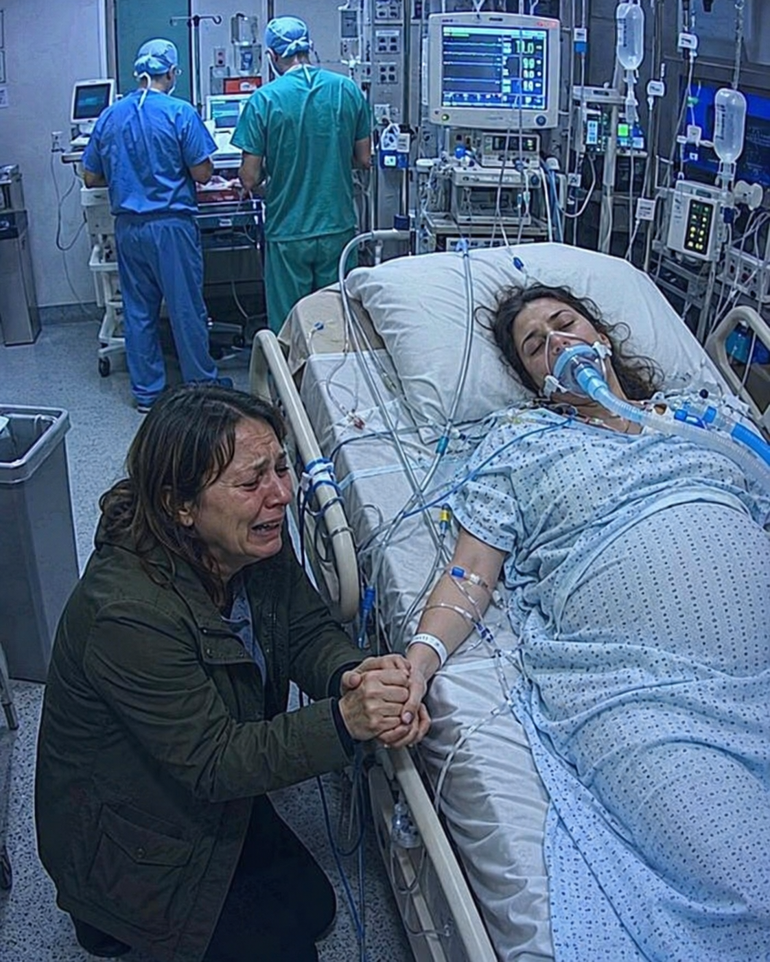 At 5 AM, the police found my 5-month pregnant daughter bleeding out at a freezing bus stop. “Her husband and his mother beat her,” the doctor whispered. “She and the baby won’t survive the night.” My heart completely stopped. Her arrogant, wealthy husband thought he could commit murder and get away with it. He didn’t know about my past. I didn’t cry. I made one phone call to the men I used to work with. His entire mansion was about to become a graveyard.