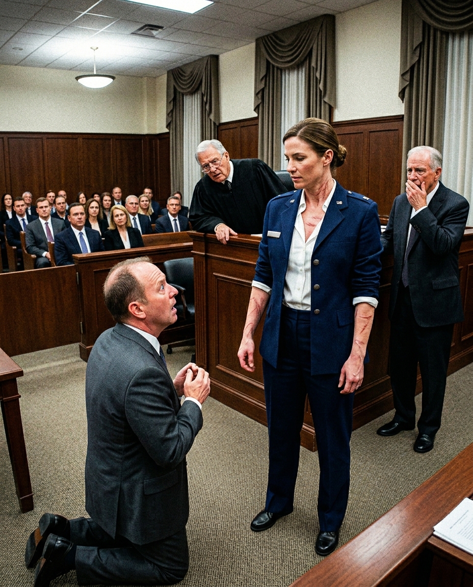 For twenty years, my greedy family treated me like a worthless failure. They dragged me into federal court to steal my tech empire, laughing at my silence. But when I removed my jacket and revealed the terrifying military scars covering my body, the terrified Judge immediately locked the doors
