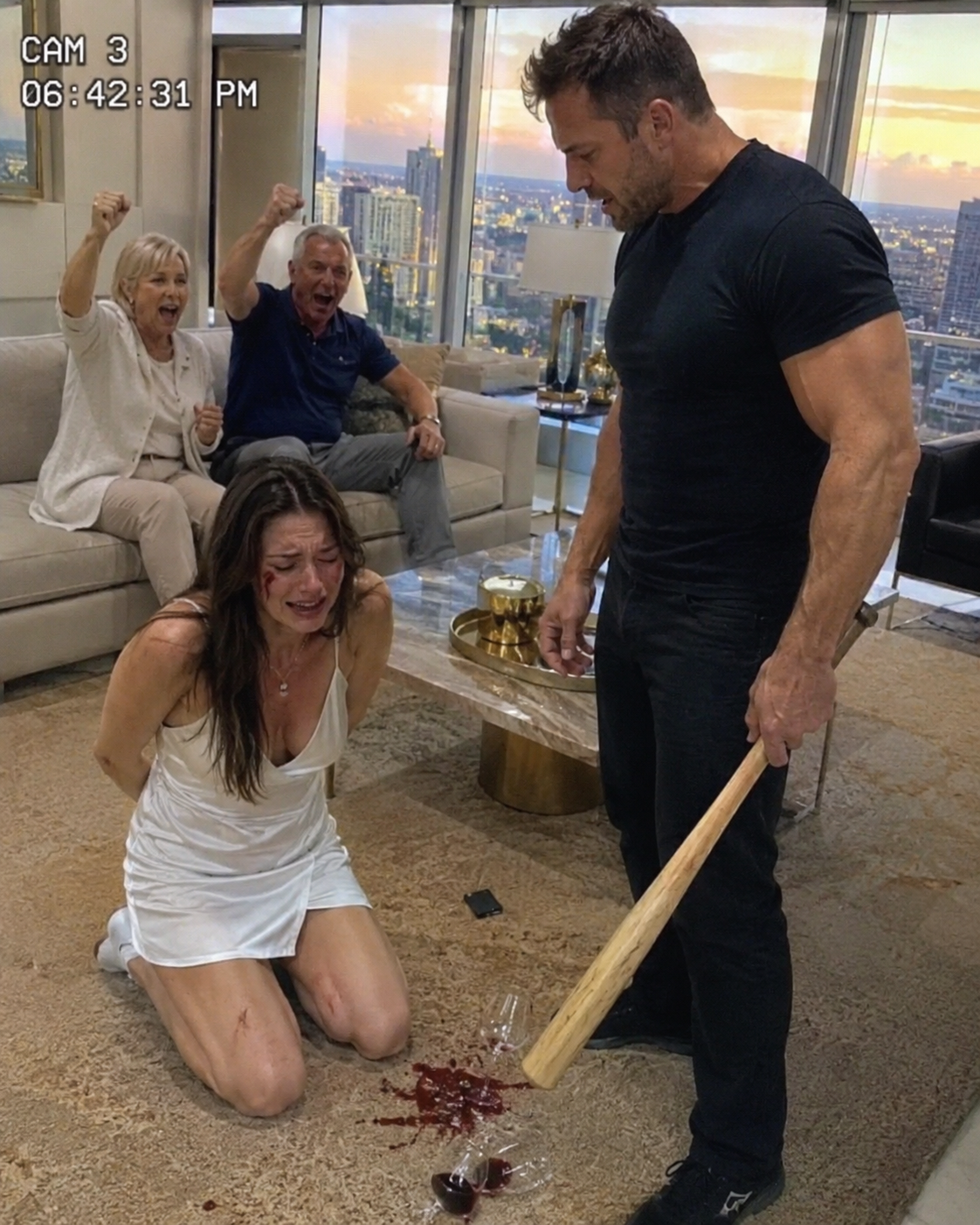 At 5 AM in my kitchen, my sadistic husband brutally bludgeoned my 6-month pregnant body. “Hit her again!” his toxic mother laughed. Bleeding on the cold floor, I secretly triggered a silent SOS to my ex-Marine brother. “No one is coming to save you,” my abuser sneered, raising his weapon. Suddenly, the power was violently severed, plunging them into darkness to unleash an absolute..