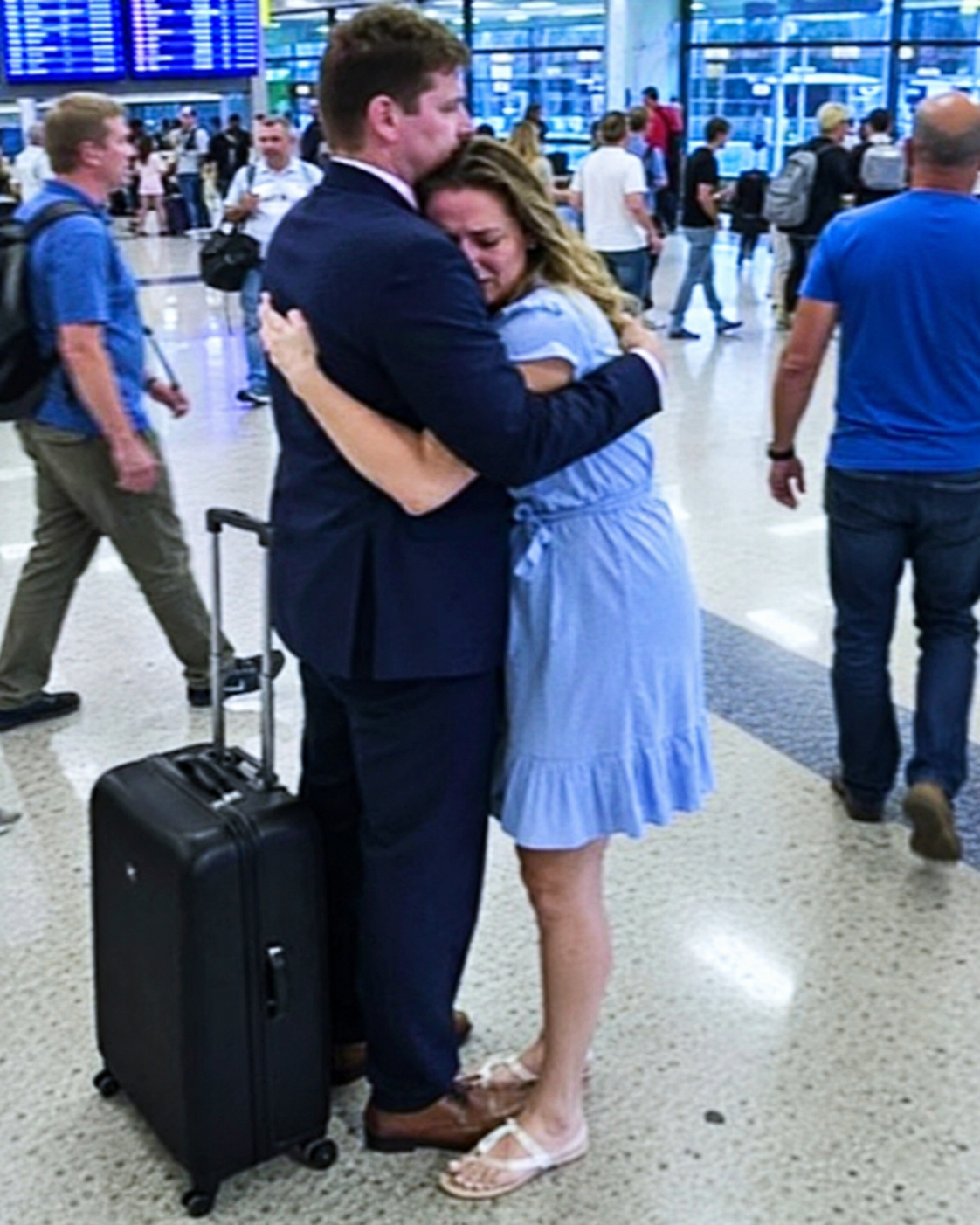 part 2 I cried in my husband’s arms at the airport as he boarded what he claimed was a two-year work assignment in Zurich.