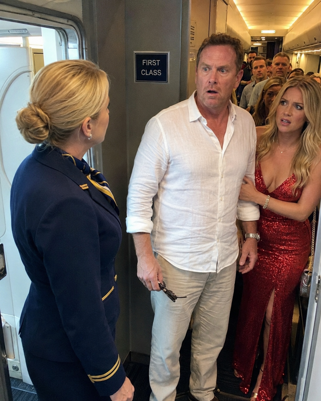 Part 2: My husband boarded a flight to Cancun with his mistress… never imagining that the wife he looked down on would be serving him revenge in first class. K007