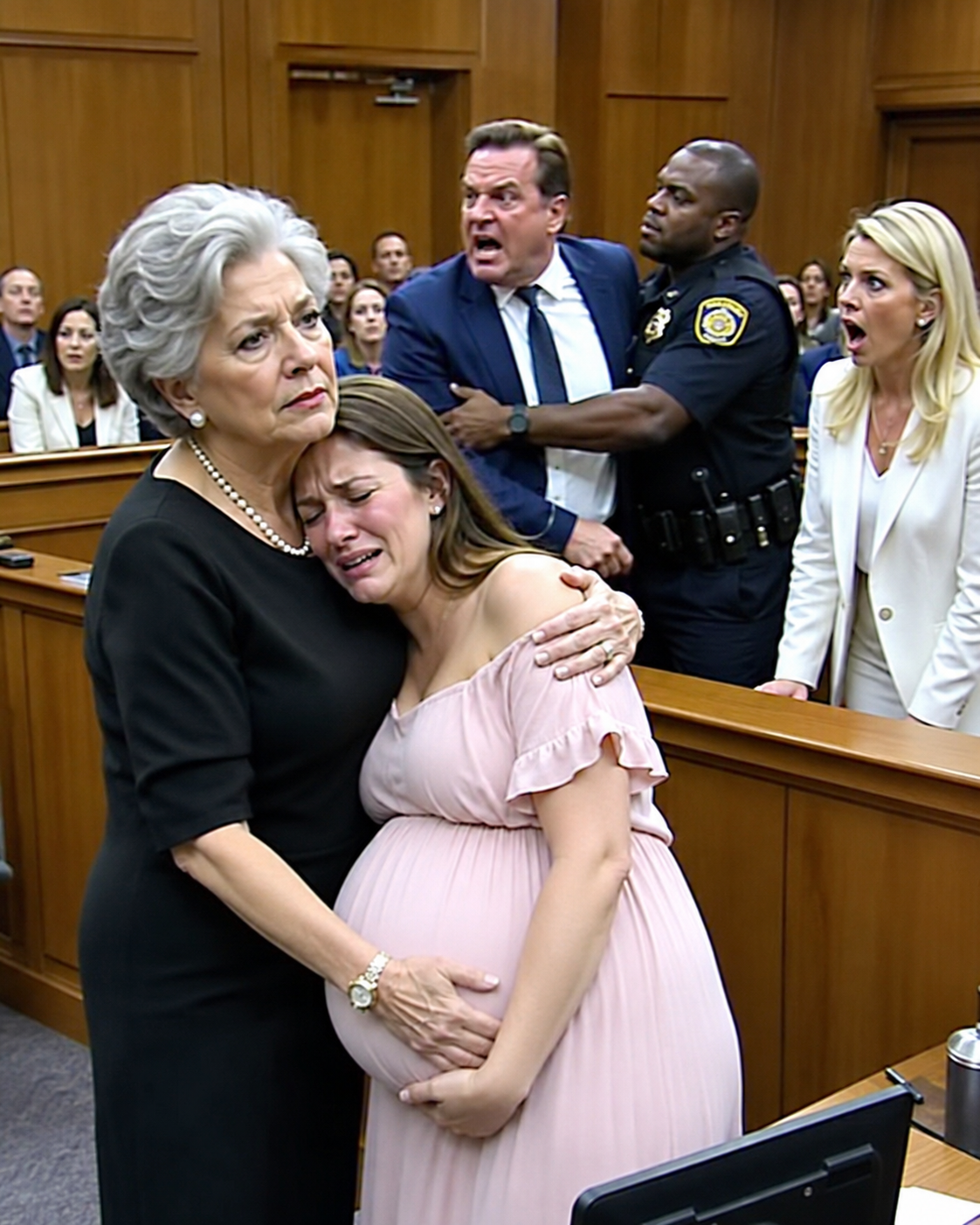 While eight months pregnant, the divorce judge stripped me of everything. My husband smirked and delivered the cruelest blow: “Let’s see how you and that baby survive without me.”
