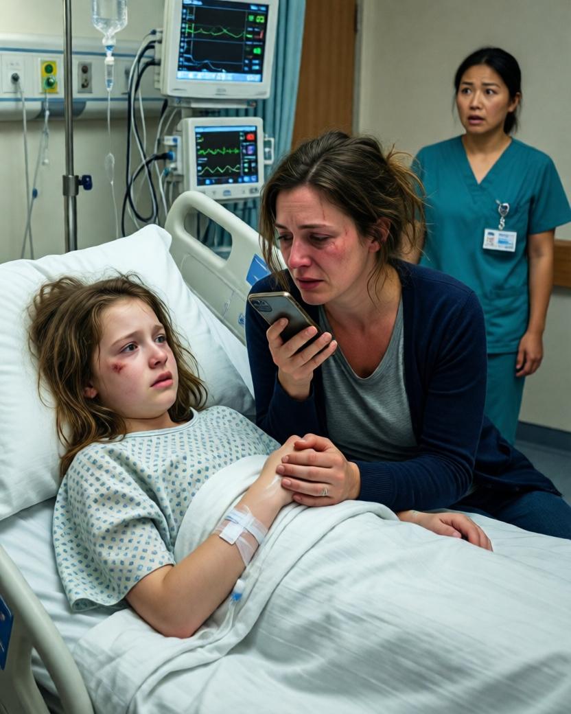 Katie was in ICU after a hit-and-run. My mother-in-law called the hospital and said, “Come cook my birthday dinner, or lose your home.” I stayed beside my daughter. Then Katie whispered, “Andrew pushed me,” and when police opened the forged power of attorney authorizing the sale of my house, Barbara froze.