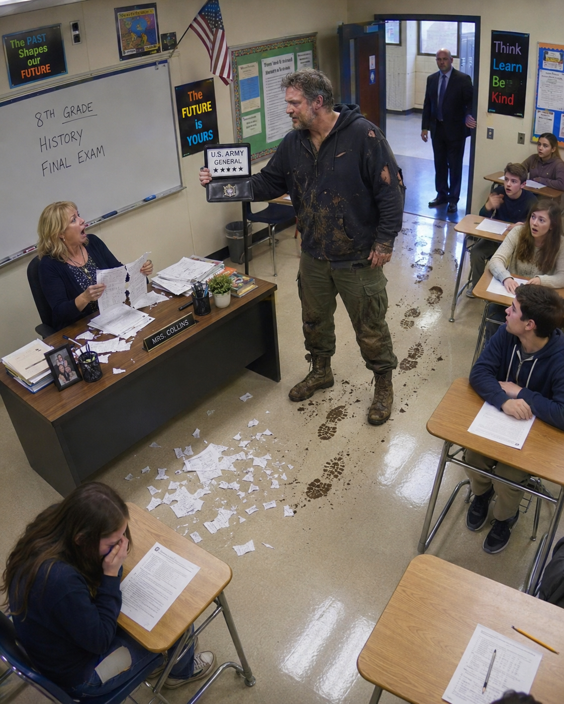 My Daughter’s Teacher Ripped Her Perfect Score in Half. She Hadn’t Noticed the Man in the Doorway Yet.
