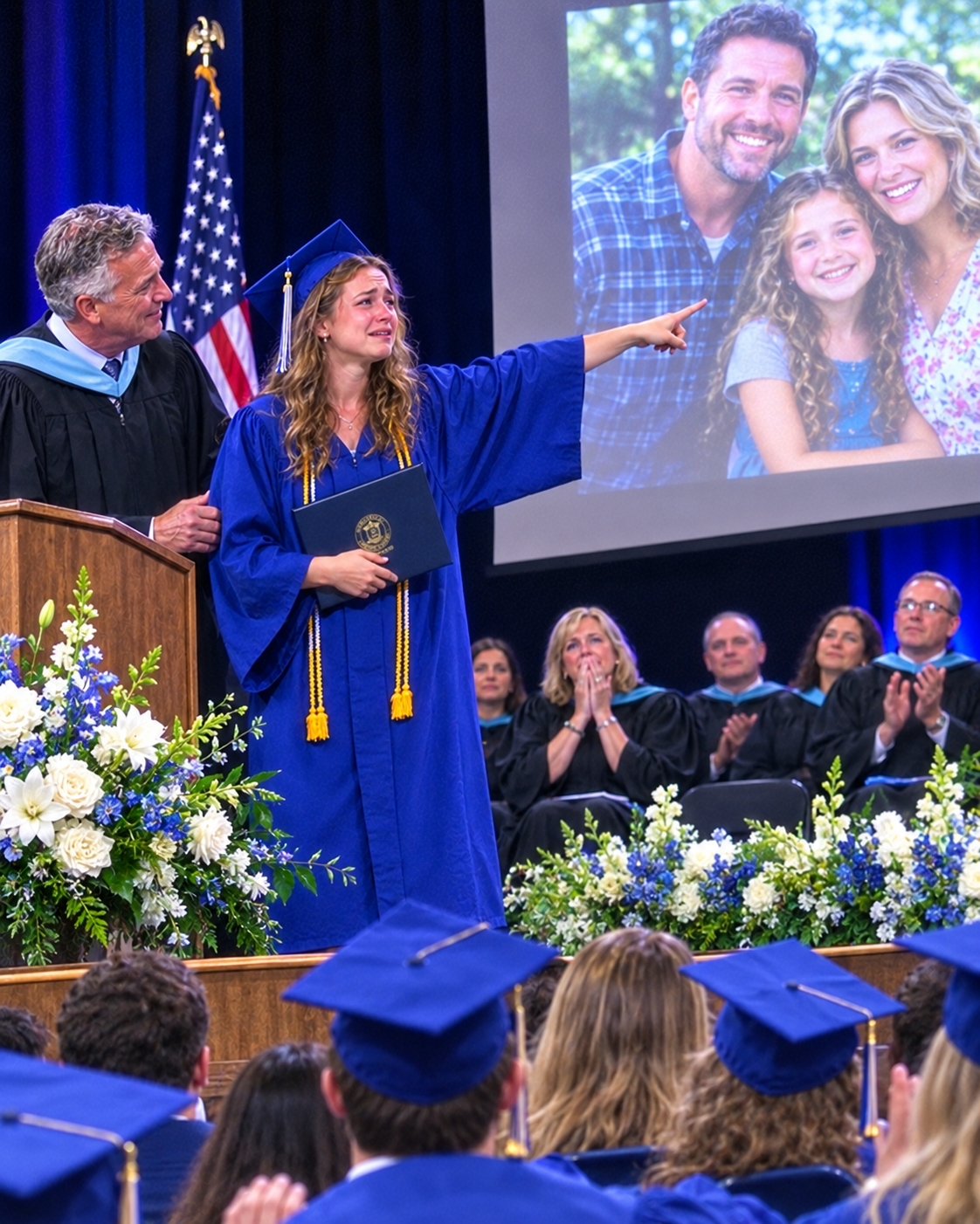 I Thought I’d Face Graduation Alone — Then Someone Covered My Eyes and Changed Everything