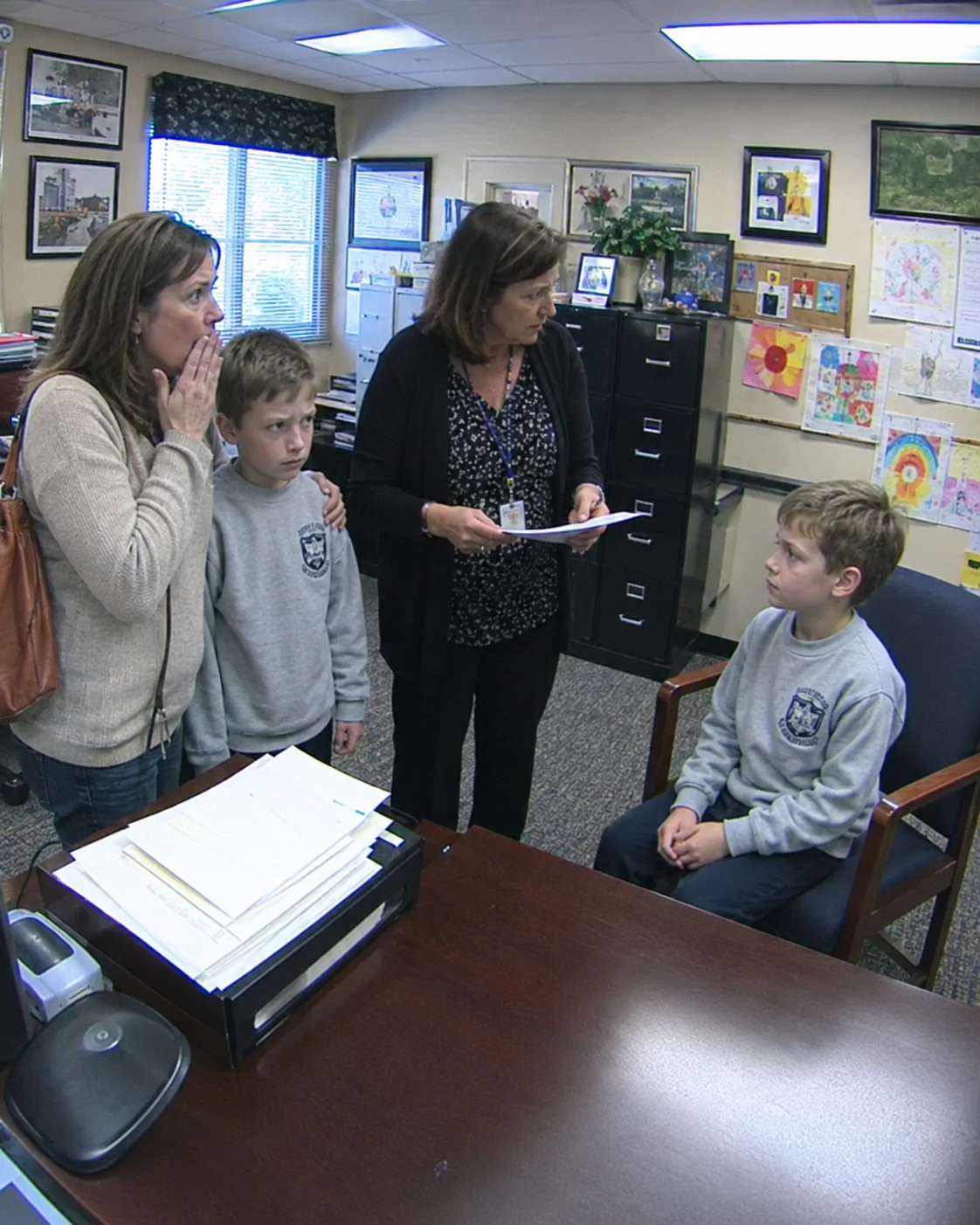 My son stood up for his little sister when another student wouldn’t leave her alone. The school called me about what happened. I couldn’t have been prouder of his courage.