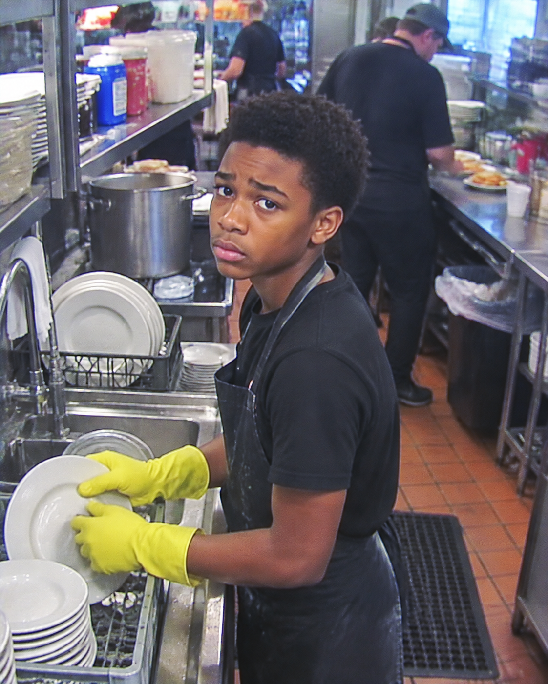 “My 13-Year-Old Son Secretly Got a Dishwashing Job Behind My Back – I Was Ready to Ground Him Until His Boss Called Me in Tears and Revealed Where Every Single Paycheck Was Really Going”