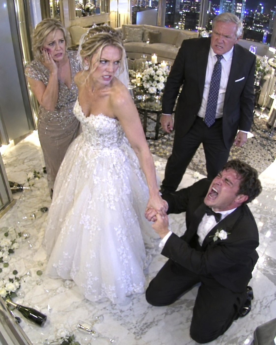 Three hours after saying “I do,” I watched