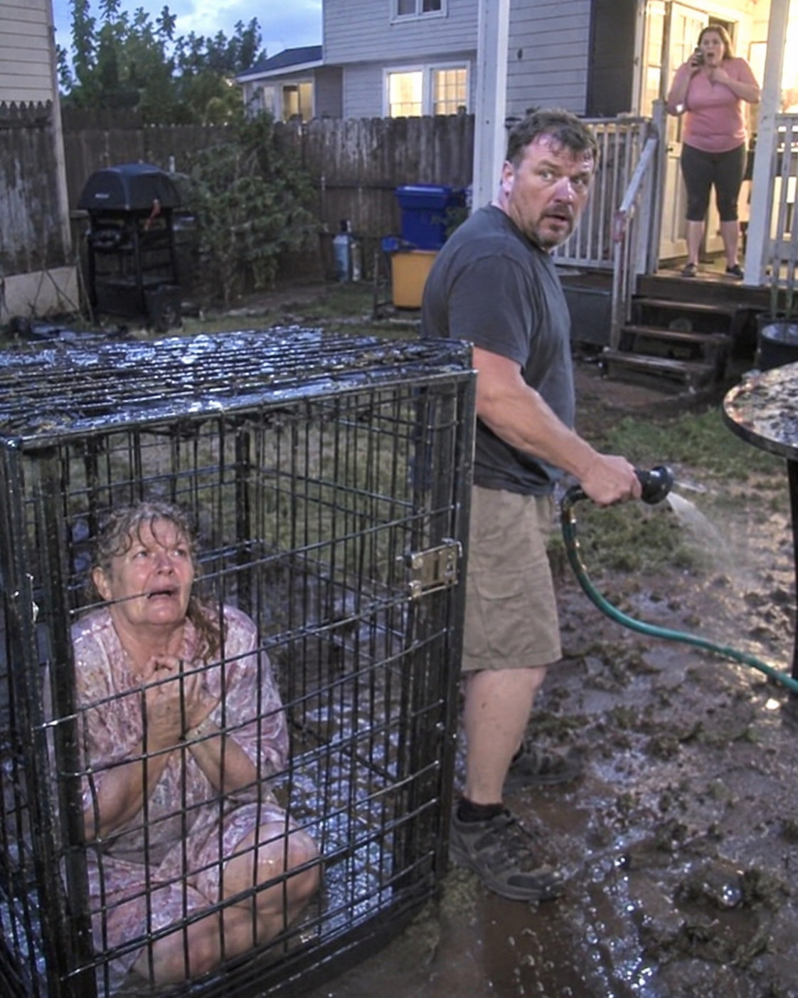 My Son Locked Me In A Dog Cage Until The Porch Light Came On-tete