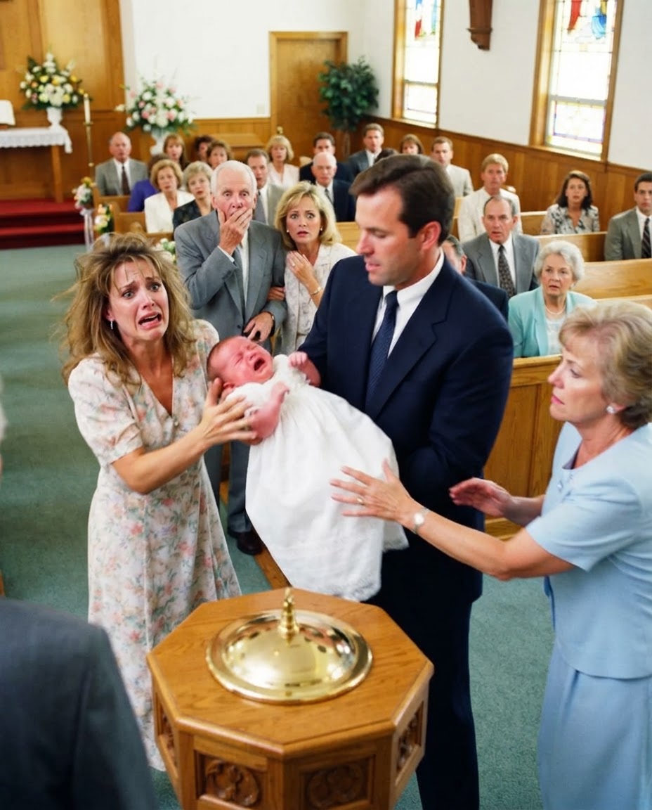 He Tried To Replace His Wife As Mother During Their Baby’s Baptism-hamyt