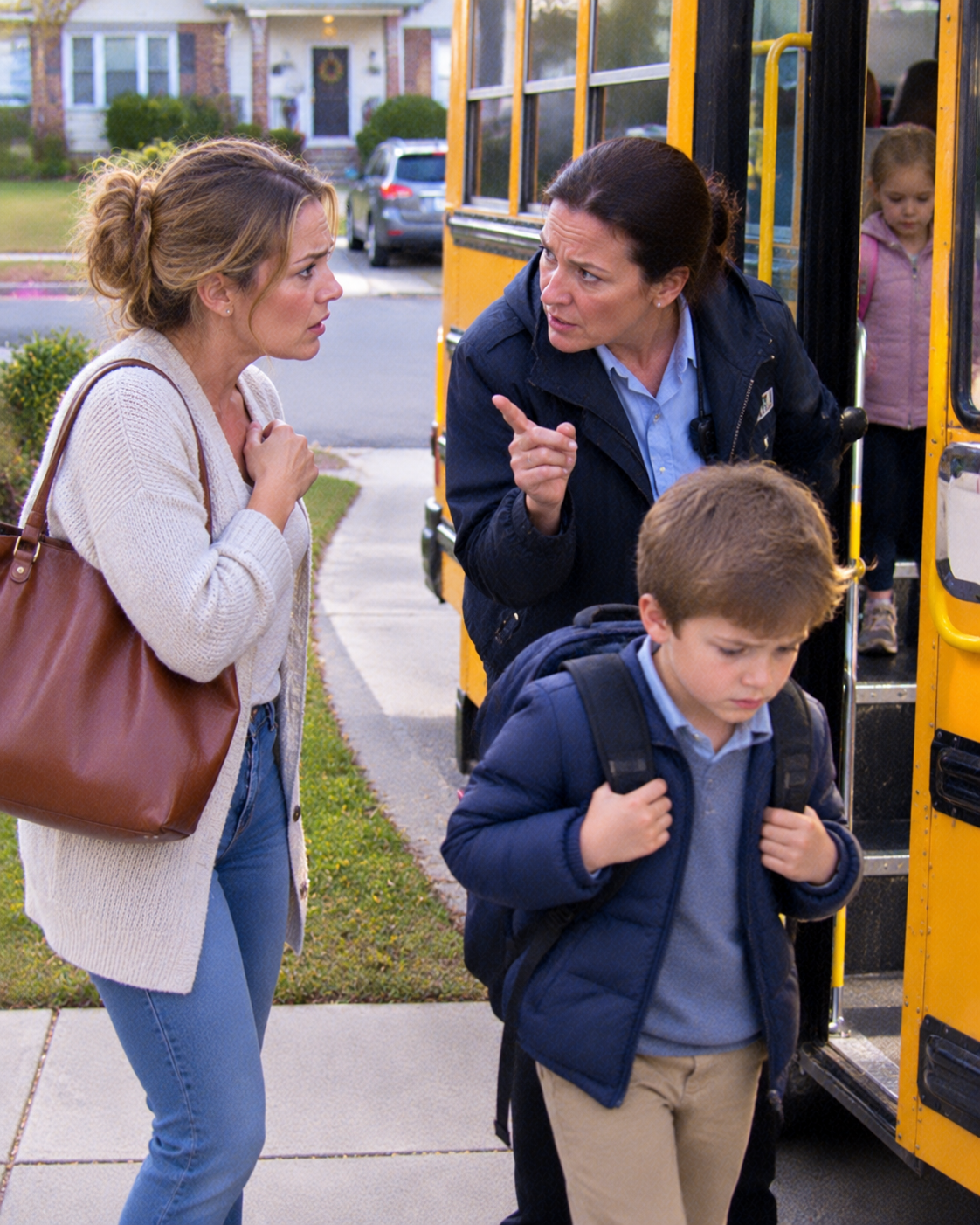 My Son’s Bus Driver Said Four Words Before Driving Away – Minutes Later, I Called the Police