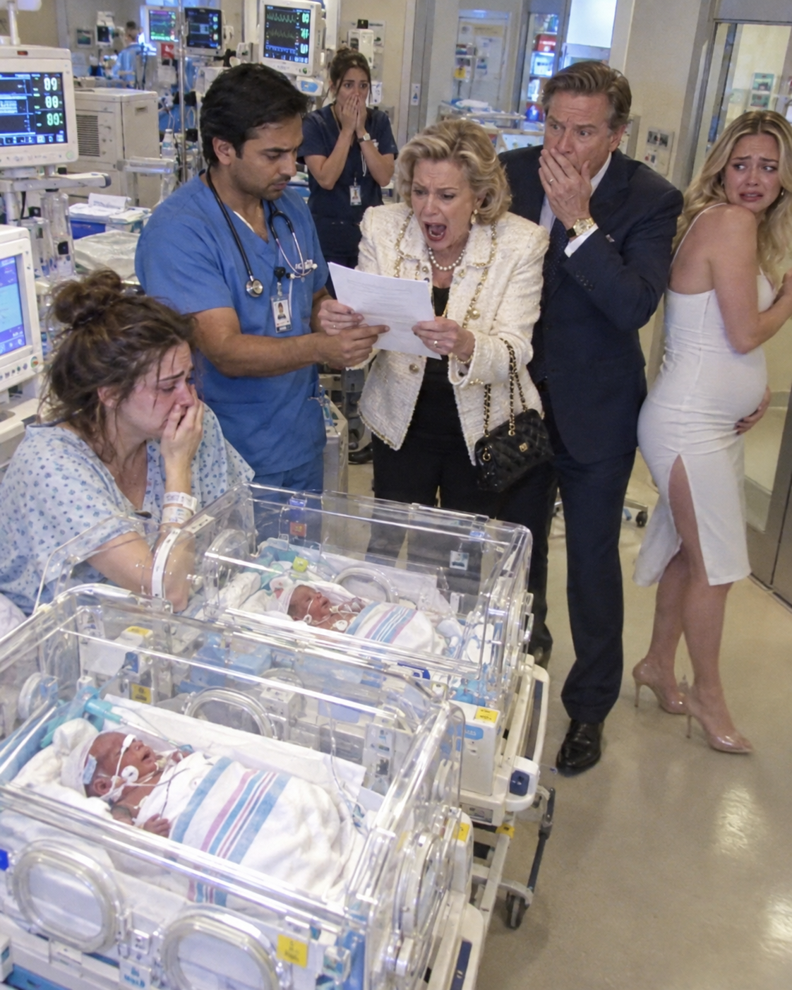 PART 2  Lorraine’s scream echoed off the glass incubators.